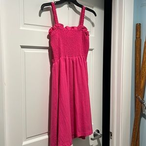 Ruffle Strap Dress, Hot Pink, Size Small, New with tags